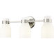 Corella 3 Light 22.4 inch Polished Nickel Vanity Light Wall Light